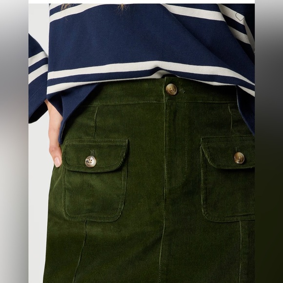 NWT J. Crew Goldenrod Corduroy Mini Skirt - Picture 9 of 10
